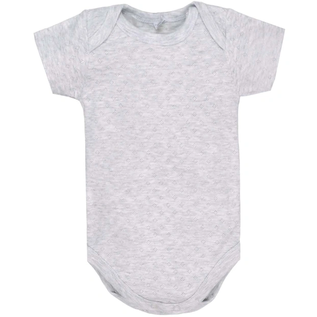 Боди уни, 68-92 см, ажур, серый меланж фото Татошка