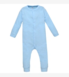 Дитячий комбінезон для хлопчика р.80-86 см, ажур, блакитний фото на tatoshka.ua