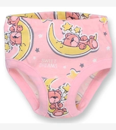 Труси класичні для дівчинки, 98-116см, Рібана, білі з принтом фото на tatoshka.ua