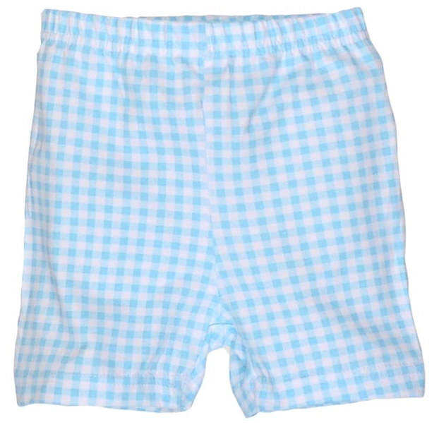 Шорти для хлопчика, 74-80 см, кулір з еластаном, блакитні з принтом фото Татошка