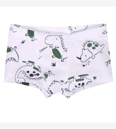 Труси-боксери для хлопчика, 92-116см, рібана, білі з принтом фото на tatoshka.ua