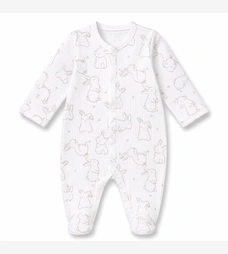 Комбінезон уні, р.56 см, інтерлок 'рапорт', молочний з принтом (ручка трансформер) фото на tatoshka.ua