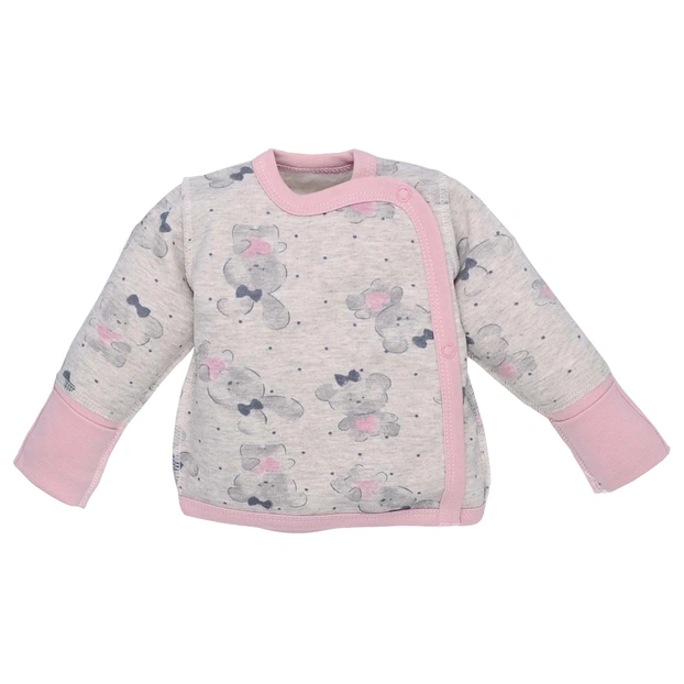 Льоля для дівчинки, 50-62 см, футер 100% бавовна, бежева з принтом фото Татошка