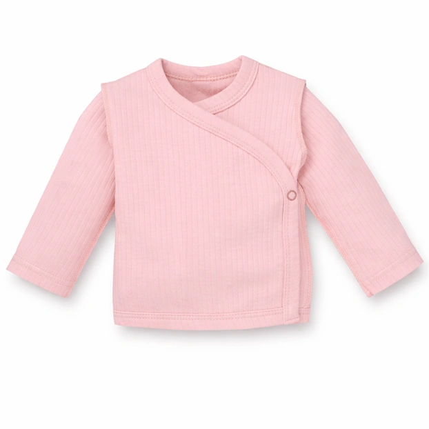 Распашонка для девочки, 50-62см, интерлок 100% хлопок, розовый фото Татошка