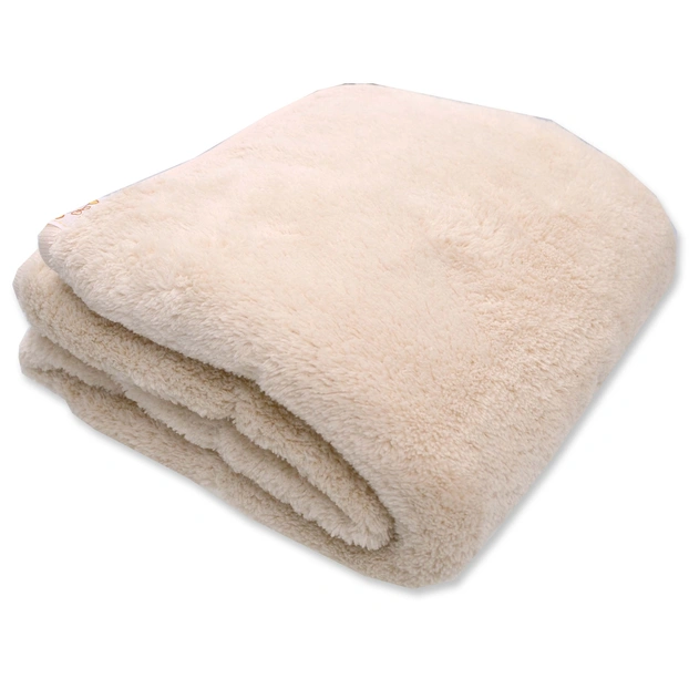 Ковдра велсофт 90*100, молочна з принтом фото Татошка