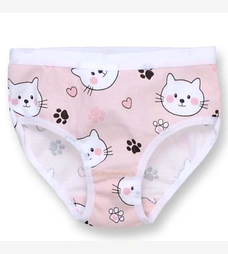 Труси класичні для дівчинки, 92-122см, мультіріп 100% бавовна, рожевий з принтом фото на tatoshka.ua