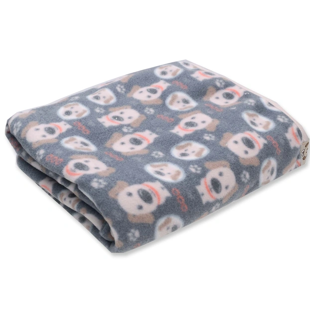 Ковдра велсофт 90*100, сірий фото Татошка