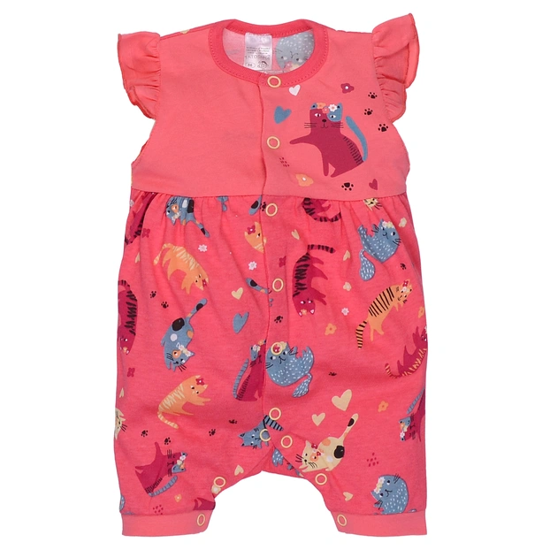 Боди для девочки, 56-74см, кулир, розовый с принтом фото Татошка