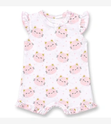 Пісочник для дівчинки, 80-86см, муслін, білий з принтом фото на tatoshka.ua