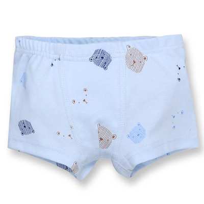 Дитячі труси-боксери для хлопчика, р. 92-116 см, рібана, блакитний з принтом