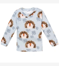 Дитяча кофточка уні, р.74-116 см, рібана, голуба з принтом фото на tatoshka.ua