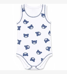 Боді уні, 68-86 см, рібана , білий з принтом фото на tatoshka.ua