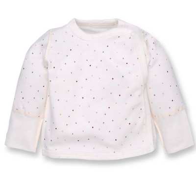 Льоля для дівчинки, 56-62 см, футер з начісом, молочна з принтом