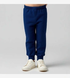 Дитячі штани уні, р.104-140 см, футер з подчесом, сині фото на tatoshka.ua
