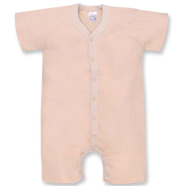 Песочник уни, 56-74см, муслин 100% хлопок, бежевый фото Татошка