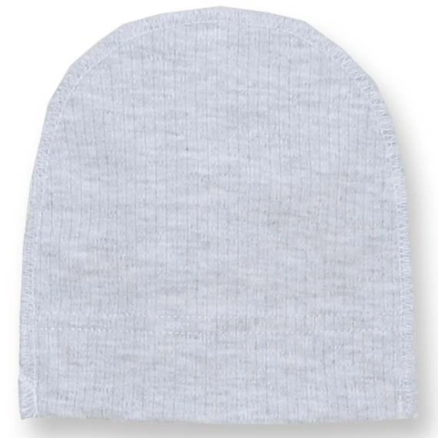 Дитяча шапочка, р 36-42 р, інтерлок рапорт, сірий меланж фото Татошка