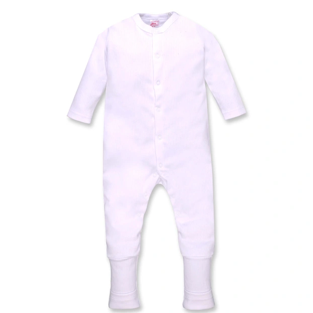 Дитячий комбінезон уні, р.68 см, інтерлок 'Рапорт' , білий фото Татошка