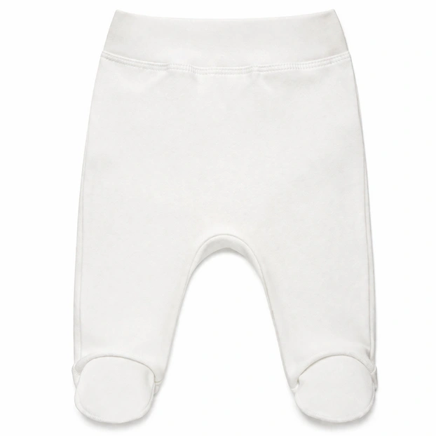 Ползунки на резинке уни, 46-68см, интерлок, молочные фото Татошка