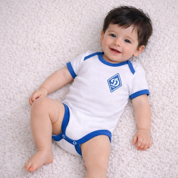 Напівкомбінезон, 68-74см, інтерлок 100% бавовна, білий з аплікацією фото Татошка