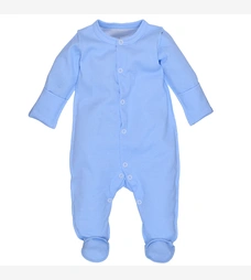 Детский комбинезон для мальчика р.50 см, интерлок, голубой фото на tatoshka.ua