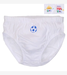 Дитячі труси для хлопчика, р.92-152 см, кулір, білий з аплікацією фото на tatoshka.ua