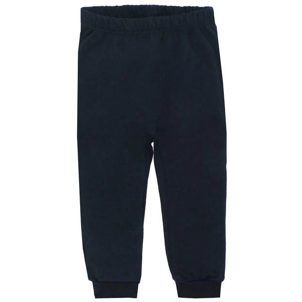 Дитячий штани уні, р.92 см, футер з подчесом, чорні фото Татошка