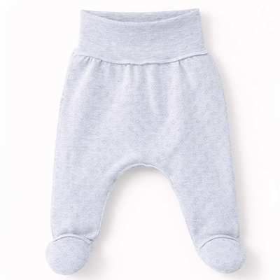 Повзунки на резинці уні, 50-62см, ажур, сірий меланж