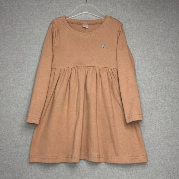 Дитяча сукня, р.92-122 см, рубчик (кашкорсе), теракотовий фото Татошка