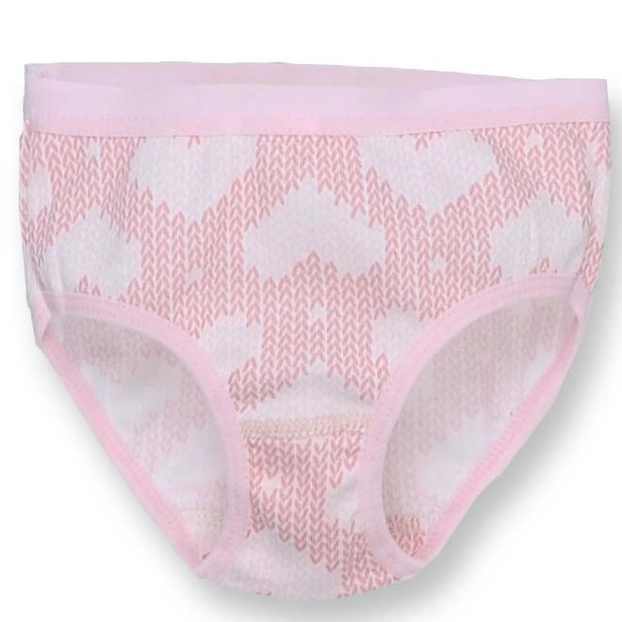 Труси класичні для дівчинки, 86-122см, мультіріп 100% бавовна, білі з принтом фото Татошка