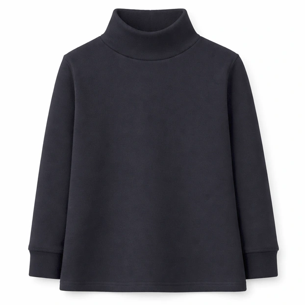 Дитячий гольф уні, р.128-164 см, футер з еластаном, чорний фото Татошка