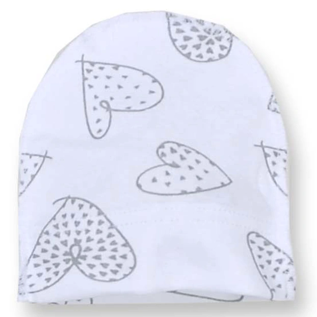 Дитяча шапочка, р.36-42 р, інтерлок, білий з принтом фото Татошка