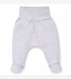 Повзунки на резинці уні, 56см, футер, сірий меланж фото на tatoshka.ua