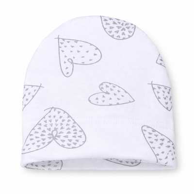 Детская шапочка, р.36-42 г, интерлок, белый спринтом
