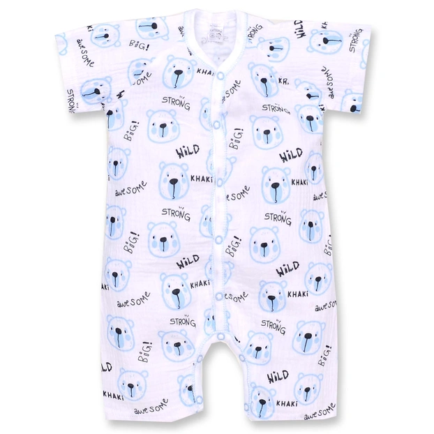 Пісочник ун, 62-74см, муслін 100% бавовна, білий з принтом фото Татошка