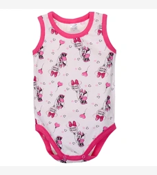 Дитяча боді-майка для дівчинки, р. 74-98см, кулір, рожеве з принтом фото на tatoshka.ua