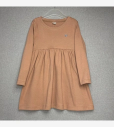 Дитяча сукня, р.92-122 см, рубчик (кашкорсе), теракотовий фото на tatoshka.ua