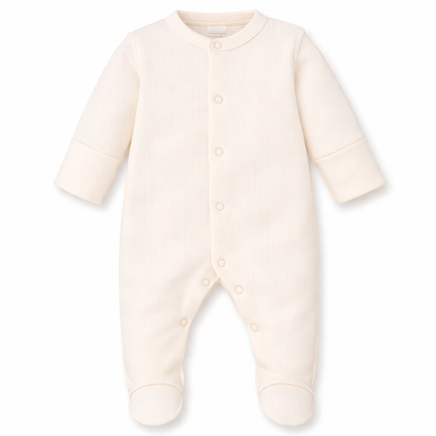 Дитячий комбінезон уні, р.50-62 см, інтерлок 'Рапорт' , молочний фото Татошка