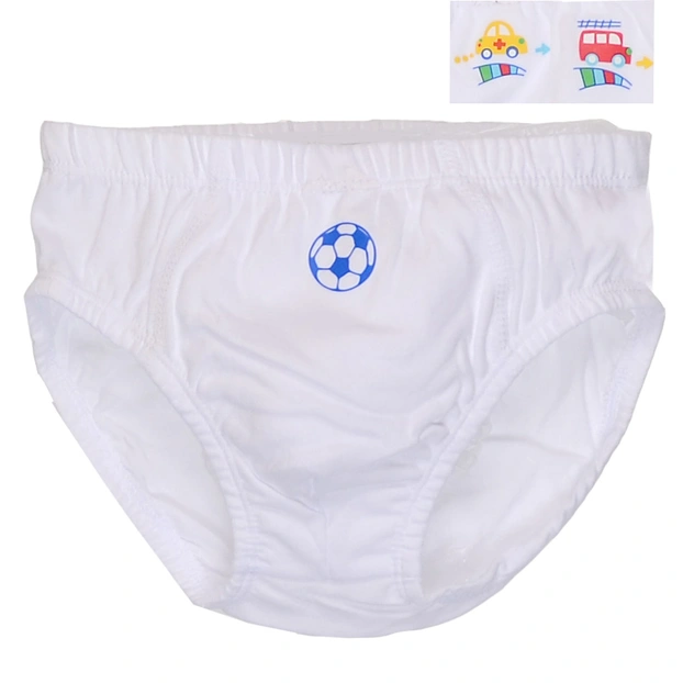 Дитячі труси для хлопчика, р.92-152 см, кулір, білий з аплікацією фото Татошка