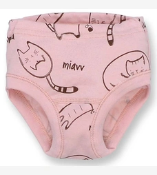 Труси класичні для дівчинки, 80-116см, Рібана 100% бавовна, рожевий з принтом фото на tatoshka.ua