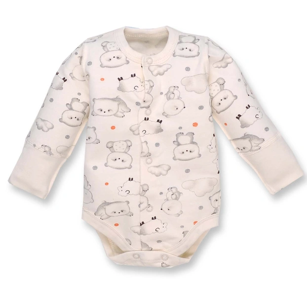 Боді уні, 56см, Футер 100% бавовна, молочний с принтом фото Татошка