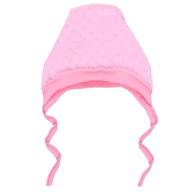 Детский чепчик для девочки, интерлок, розовый фото Татошка
