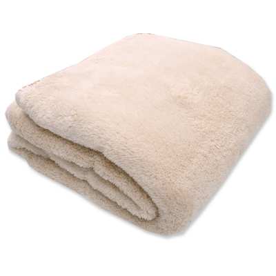 Ковдра велсофт 90*100, молочна з принтом