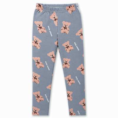 Дитячі лосини , р.104-134 см, кулір з еластаном, сірі з принтом