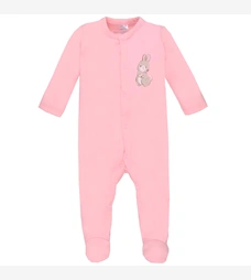 Дитячий комбінезон для дівчинки р.62-86 см, інтерлок, рожевий фото на tatoshka.ua