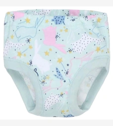 Трусы классические для девочки, 98-116см, Рибана 100% хлопок, Зелёные/мята с принтом фото на tatoshka.ua