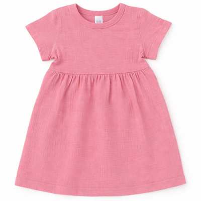 Дитяча сукня, р.74-104 см, муслін, рожевий