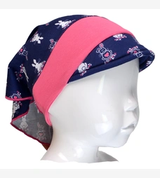 Детская шапочка, р 40-46 г, интерлок, синий с принтом фото на tatoshka.ua