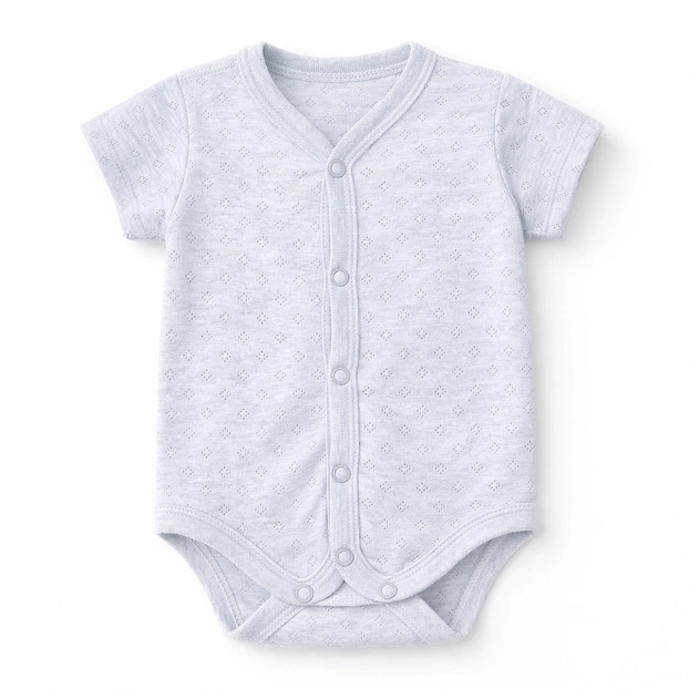 Напівкомбінезон уні , 56-62 см, ажур, сірий меланж фото Татошка