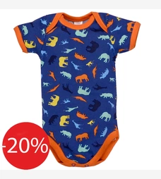 Боді уні, 68-92 см, кулір 100% бавовна, синій з принтом фото на tatoshka.ua