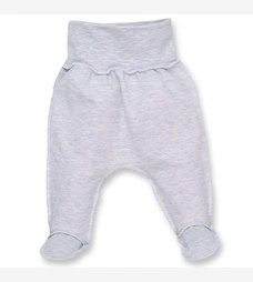 Повзунки на резинці уні, 56см, футер, сірий меланж фото на tatoshka.ua